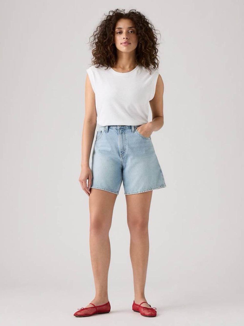 Levi's Women's High-Waisted Denim Mom Short Size 33